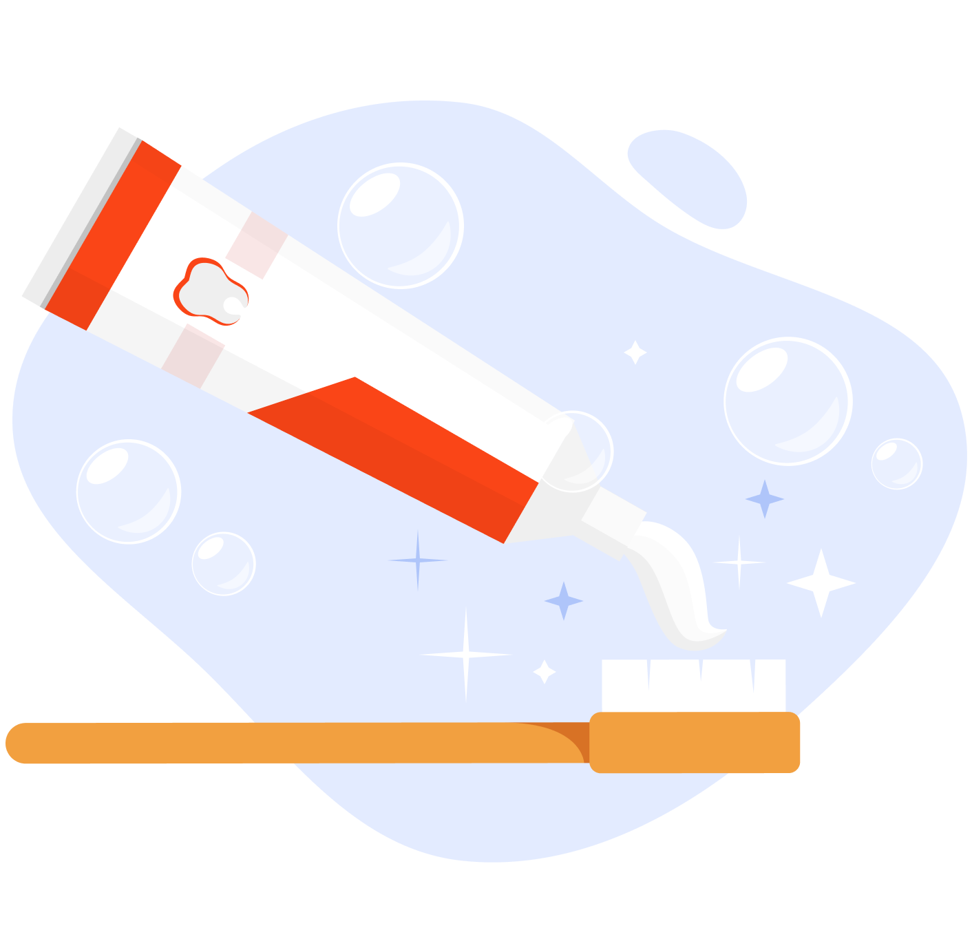 Eine ZahnbÃ¼rste mit Zahnpast bereit fÃ¼r eine erfrischende Mundhygiene.